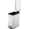 Lixeira Retangular 5 Litros Inox Branca 6356005002 Vonder - 5