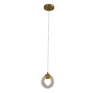 PENDENTE OGGI DOURADO (D)15CM 2X3W 2700K 450LM - OC014