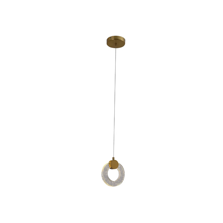 PENDENTE OGGI DOURADO (D)15CM 2X3W 2700K 450LM - OC014
