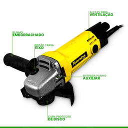 Esmerilhadeira Lixadeira Angular para Corte 220v 650w - 3