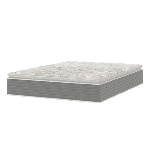 Colchão Casal Molas Ensacadas Pillow Top 138x188x25cm Martino Cinza Umaflex