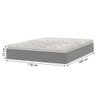 Colchão Casal Molas Ensacadas Pillow Top 138x188x25cm Martino Cinza Umaflex - 2