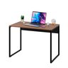 Mesa Escritório Escrivaninha Office Estudo Industrial 90cm - Nogal/preto - 1