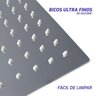 Ducha Chuveiro Slim 30x30 Cm Inox + Braco 40cm - 6