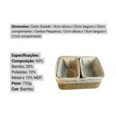 Ver imagem 3 de Conjunto de Cestos Organizadores em Bambu – Organização com Design Moderno, Natural e Sofisticado