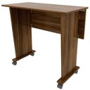 Ver imagem 3 de Mesa Escrivaninha Dobrável com Rodízio Nogal