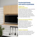 Ver imagem 7 de Armário Aéreo Planejado Microondas 70cm Nara CabeCasa MadeiraOriginals Marrom/Avena