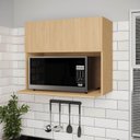 Ver imagem 1 de Armário Aéreo Planejado Microondas 70cm Nara CabeCasa MadeiraOriginals Marrom/Avena
