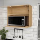 Ver imagem 5 de Armário Aéreo Planejado Microondas 70cm Nara CabeCasa MadeiraOriginals Marrom/Avena