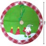 Saia para Árvore de Natal Decorada Vermelho e Verde Luxo Papai Noel Tricot Funny 90cm - Magizi - 2