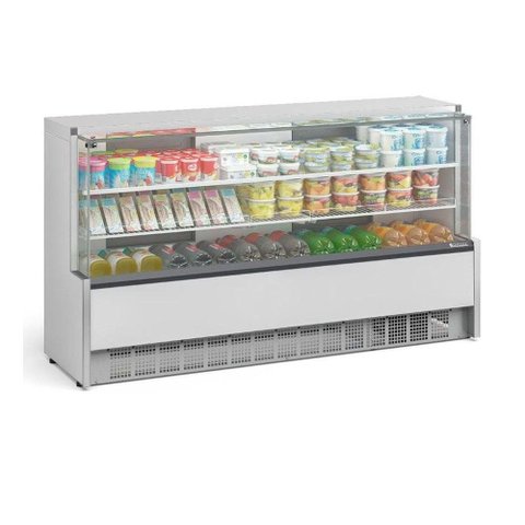 Vitrine Refrigerada Gelopar Universal 205 cm Branco 220V Gpsa-205R