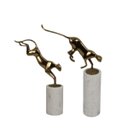 Ver imagem 1 de Kit Escultura Pantera Decoração Estátua Enfeite Casa Sala