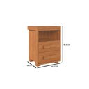 Ver imagem 3 de Mesa de Cabeceira Tóquio com 2 Gavetas 100% Mdf Camas Fenix