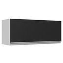 Ver imagem 1 de Armário de Cozinha Aéreo 100% MDF 80 cm 1 Porta Basculante Branco/Preto Acordes Madesa