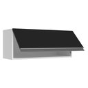 Ver imagem 5 de Armário de Cozinha Aéreo 100% MDF 80 cm 1 Porta Basculante Branco/Preto Acordes Madesa