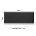 Ver imagem 3 de Armário de Cozinha Aéreo 100% MDF 80 cm 1 Porta Basculante Branco/Preto Acordes Madesa