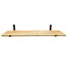 Prateleira Industrial Mão Francesa Madeira Pinus Maciça 80CM:NATURAL - 5