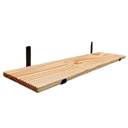 Prateleira Industrial Mão Francesa Madeira Pinus Maciça 80CM:NATURAL - 3