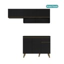 Ver imagem 7 de Armário de Cozinha Compacta Atlanta Petit carraro Preto Touch