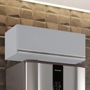 Ver imagem 1 de Armário de Cozinha Aéreo Geladeira 70cm Texas Cinza Claro - Lumil