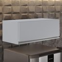Ver imagem 7 de Armário de Cozinha Aéreo Geladeira 70cm Texas Cinza Claro - Lumil