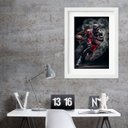 Ver imagem 2 de Quadro Basquete Jogador - 60x48cm:moldura Preta