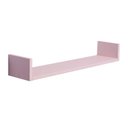 Ver imagem 2 de Prateleira U 100 X 10cm Rosa Claro Suporte Invisível