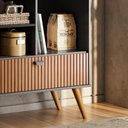 Ver imagem 4 de Cantinho do Café Rubi Armário para Cozinha Preto/tauari Ripado - Lukaliam Móveis