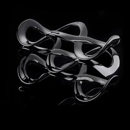 Rack para Vinho Cuvee 5 Garrafas Empilhavel - Design Assinado Icons -preto - Guzzini - 2