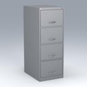 Ver imagem 1 de Arquivo de Aço 4 Gavetas 134x47x60 para Escritório/home Office