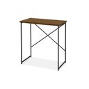 Ver imagem 1 de Mesa Escrivaninha para Estudo Office 0,90 Cm Miami Imbuia/ Preto