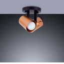 Ver imagem 2 de Luminária de Teto Spot Sobrepor Direcionável Fokus 2 Lâmpadas E27 Moderno Bivolt:Dourado/110/220V