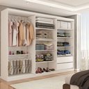Ver imagem 2 de Guarda-roupa Casal City 6 Portas 2 Gavetas Branco - Panorama Móveis