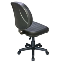 Cadeira Executiva COSTURADA Giratória sem Braços – Cor Preta – MARTIFLEX - 4