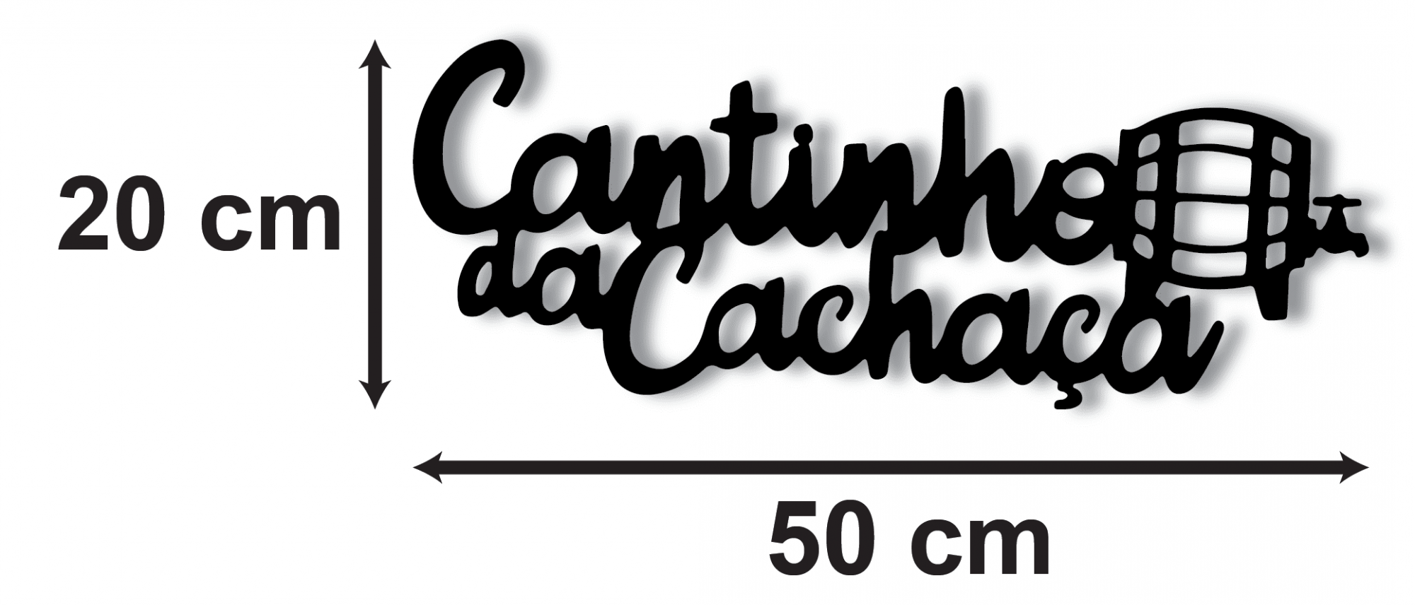 Decoração De Parede Em Mdf 6mm Cantinho Da Cachaça - 2