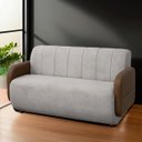Ver imagem 7 de Sofá Orgânico Curvo Malbec 2 Lugares 130cm Bouclê Facto - Sofa Store:bouclê Cinza Claro