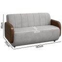 Ver imagem 6 de Sofá Orgânico Curvo Malbec 2 Lugares 130cm Bouclê Facto - Sofa Store:bouclê Cinza Claro