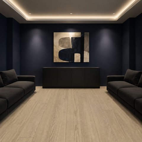 Piso Vinílico em Manta PVC 0,7mm Antiderrapante 8m² Imita Madeira Fosco Carvalho-Canela