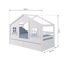 Ver imagem 4 de Cama Casinha Dos Sonhos com 02 Gavetas Madeira Maciça Branco Housin