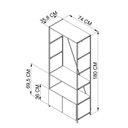 Ver imagem 3 de Estante Closet 2 Portas 1 Prateleiras 1 Cabideiro SW018