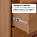 Ver imagem 7 de Guarda-Roupa Casal Andorra 4 Portas 4 Gavetas Freijó/Branco - Pnr Móveis