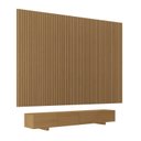 Ver imagem 3 de Rack com Painel Ripado TV 86 Polegadas Planejado 320x250cm Aruá CabeCasa MadeiraOriginals Marrom