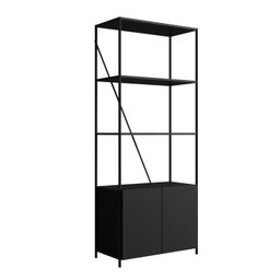 Estante Industrial 2 Portas 180cmx74cm Steel Wood - 2