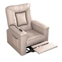 Ver imagem 1 de Poltrona do Papai Ken 90cm Reclinável Manual Courino Bege - Sallar Home