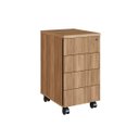 Ver imagem 5 de Escrivaninha 160cm C/ Gaveteiro Home Office Nogal/branco