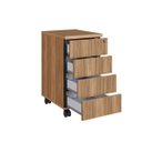 Ver imagem 6 de Escrivaninha 160cm C/ Gaveteiro Home Office Nogal/branco