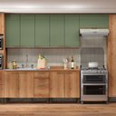 Ver imagem 2 de Cozinha 1 Paneleiro 240x70 Princess Marrom/Freijó