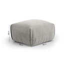 Ver imagem 2 de Puff Comfy CabeCasa MadeiraOriginals Cinza Mescla