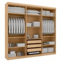 Ver imagem 2 de Guarda Roupa Casal Com Espelho 6 Portas 3 Gavetas Montreal 