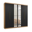 Ver imagem 3 de Guarda Roupa Casal Com Espelho 6 Portas 3 Gavetas Montreal 